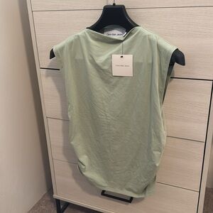 Calvin Klein Mock Neck Green Top
